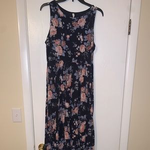 PinkBlush Sleeveless Maxi Floral Maxi Dress